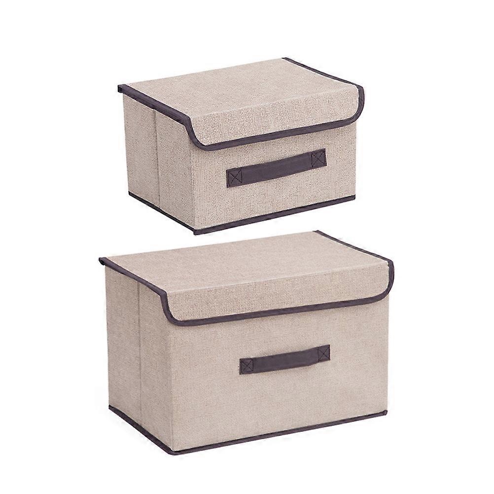Clothes Storage Containers Folding Design Non-Woven Fabric Dust-Proof Rectangular 2Pcs