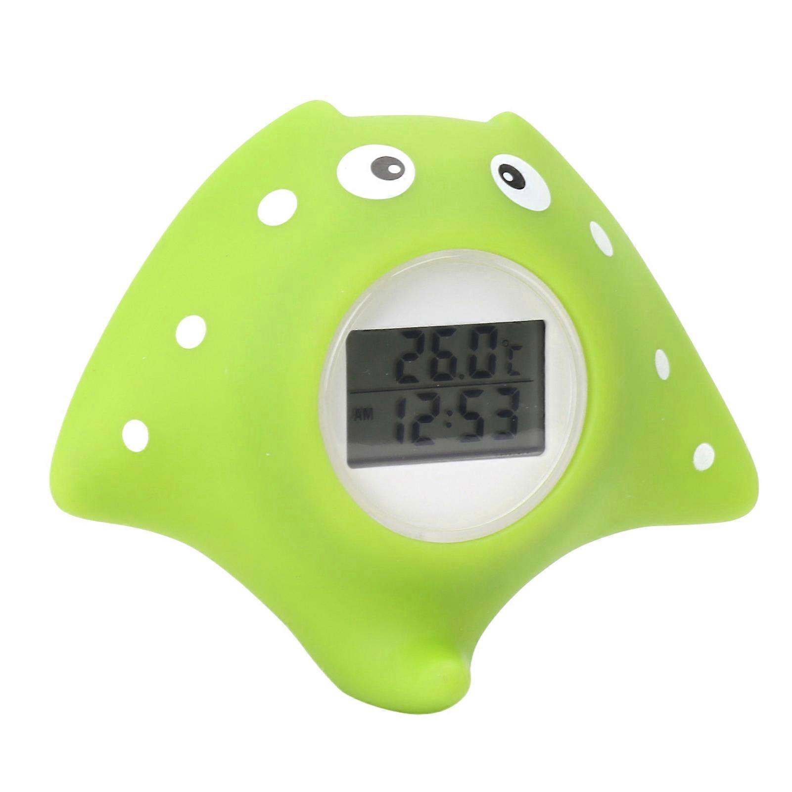 Baby Bath Thermometer Alarm LCD Display Fish Shaped Waterproof 0‑60 Degrees Celsius Water Temperature Tester 