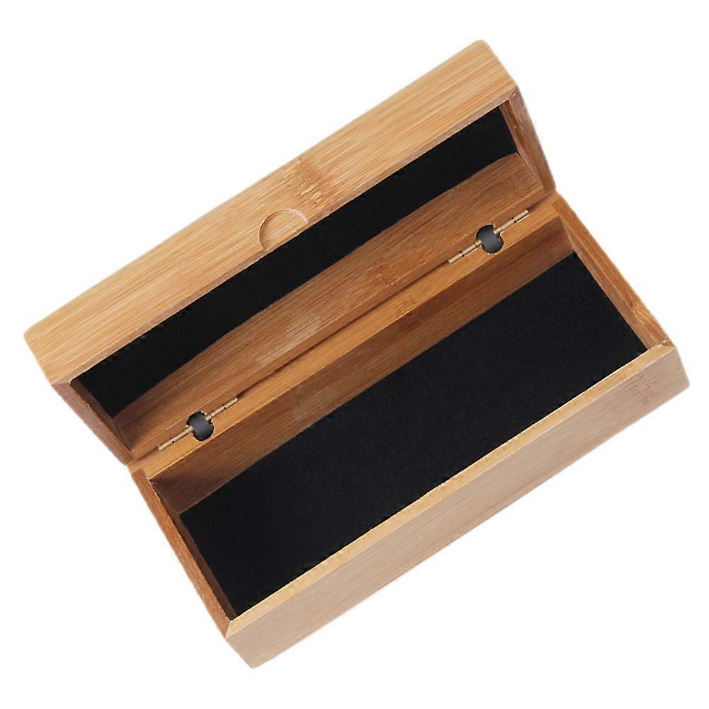 Eyeglasses Storage Box Rectangular Wood Holder Multi-functional Storage Daily Use 1Pack