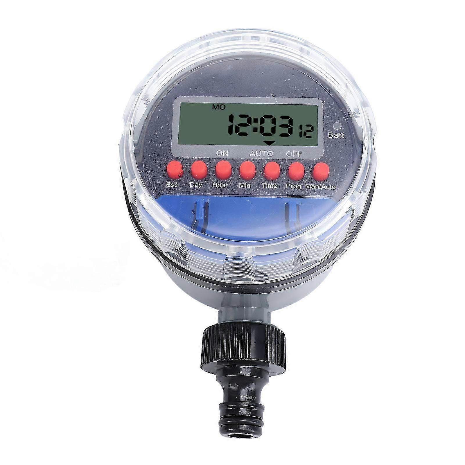 Timer elettronico digitale per irrigatore con display LCD - Timer per irrigazione con rubinetto da giardino per prati e cortili all'aperto