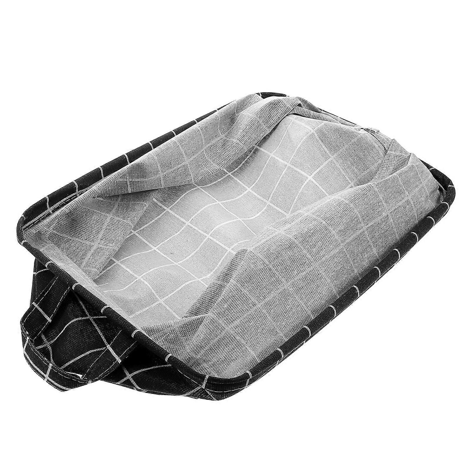 Collapsible Storage Basket For Car Trunk Large Capacity Black Durable Material Foldable Storage 1Set