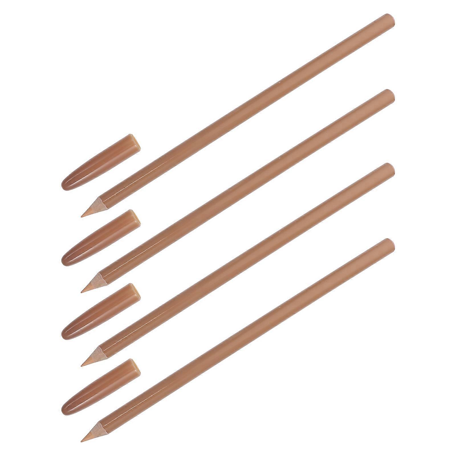 Durable Concealer Pencil for Salon with Natural Brown Color and Practical Design 4pcs