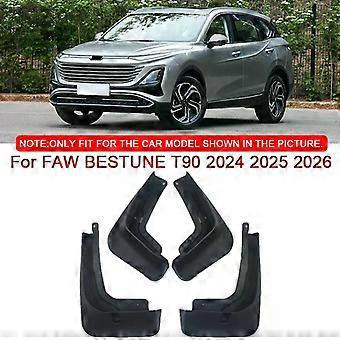 For FAW BESTUNE T90 2024 2025 2026 Car Styling ABS Car Mud Flaps Splash Guard Mudguards MudFlaps Front Rear Fender Accessories-xj