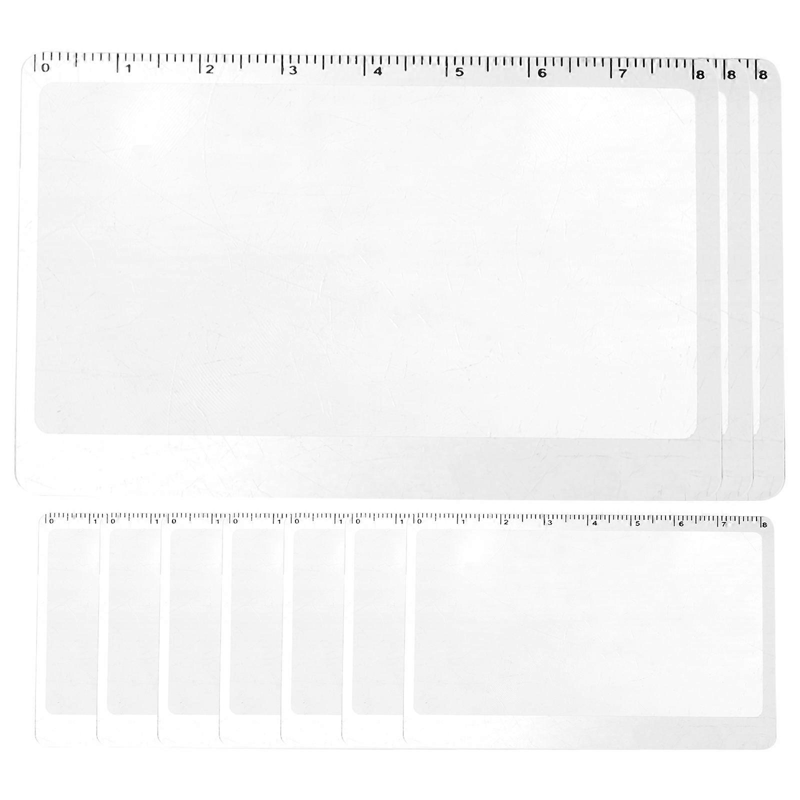 Ultra Thin Bookmark Magnifier with Measurement Scale – Portable Reading Lens for Books, Newspapers, and Observation – Ideal for Seniors and Adults