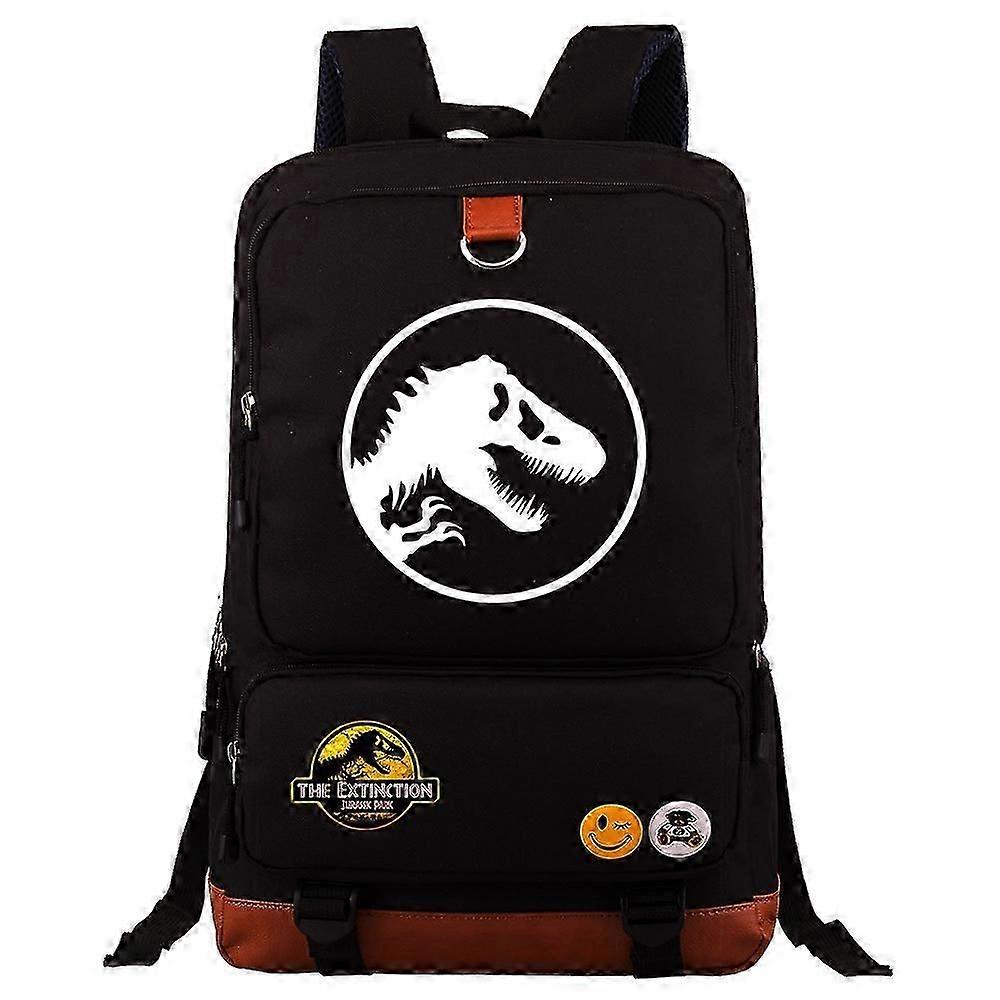 Dinosaur-Themed Backpack for Teens - Stylish Jurassic Park Design for School & Travel