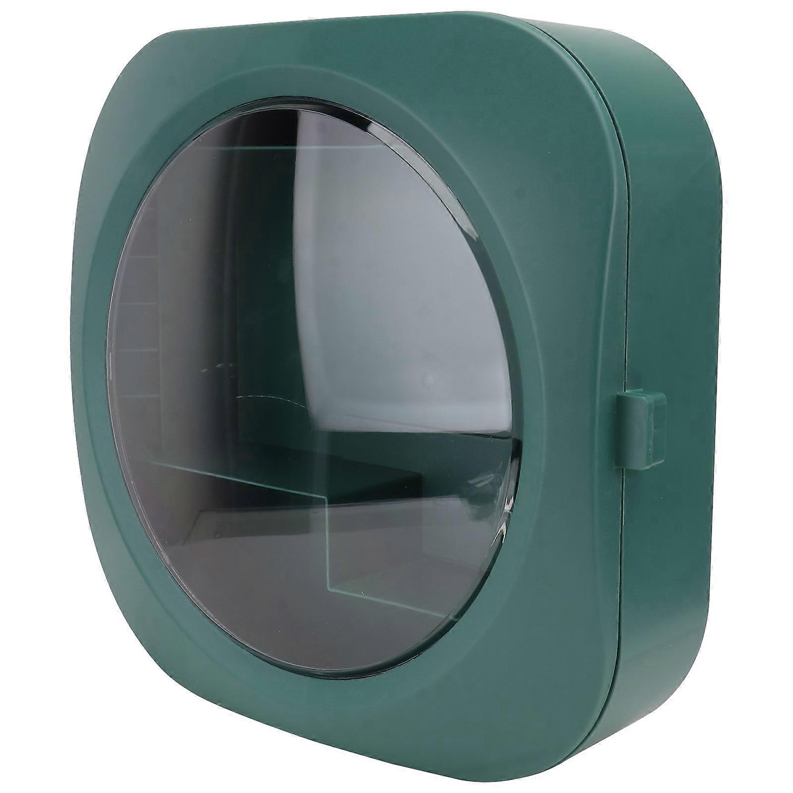 1pc Plastic Wall Hanging Storage Box with Large Capacity Compartments and Wall Shelf