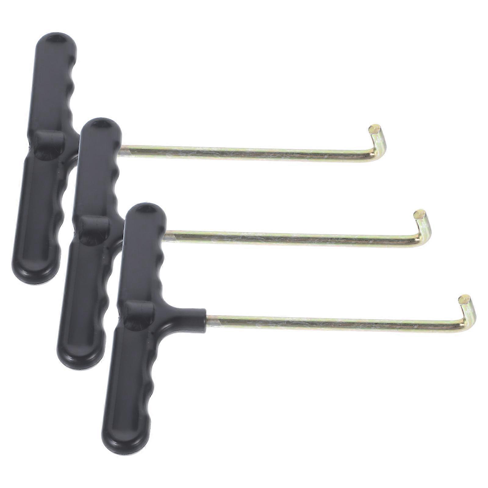 3Pcs Trampoline Spring Hook with Handle Installation Tool and Skate Sharpener