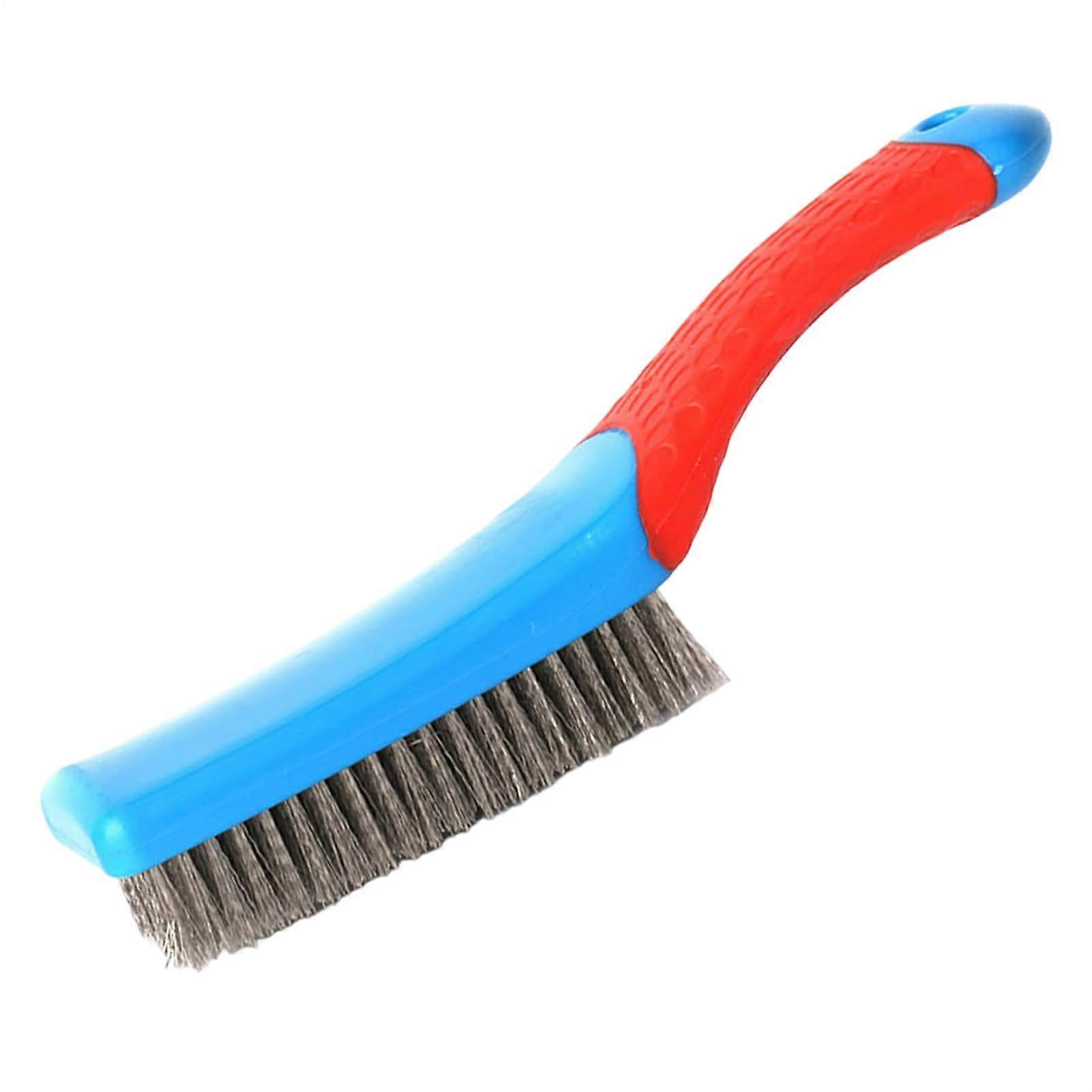 Wire Brush with Hard Bristles 16x2.8cm for Rust Removal, Paint, Dirt, Welding and Stone Cleaning