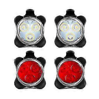 Lot de 4 éclairages de vélo rechargeables USB à LED avant et arrière...