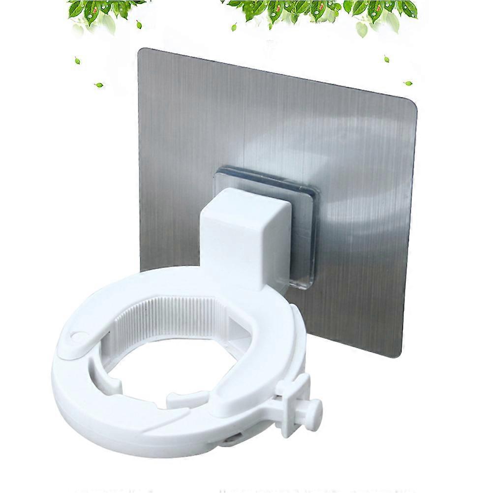 Shampoo Holder Wall Mounted Self Adhesive Bottle Clamp Ideal for Toilet Use Silver 1Pack