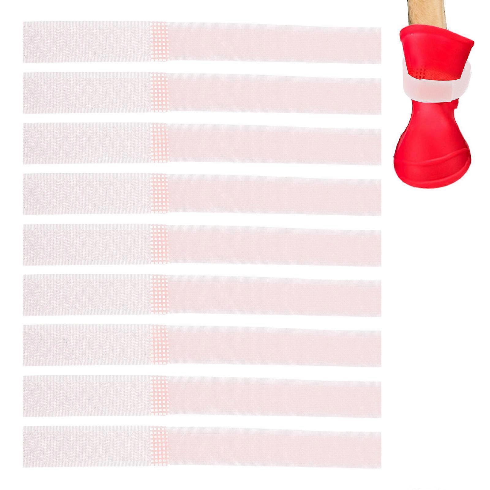 Rain Bootie Socks Adjustable Pet Bootie Fasteners for Outdoor Use 10Pcs