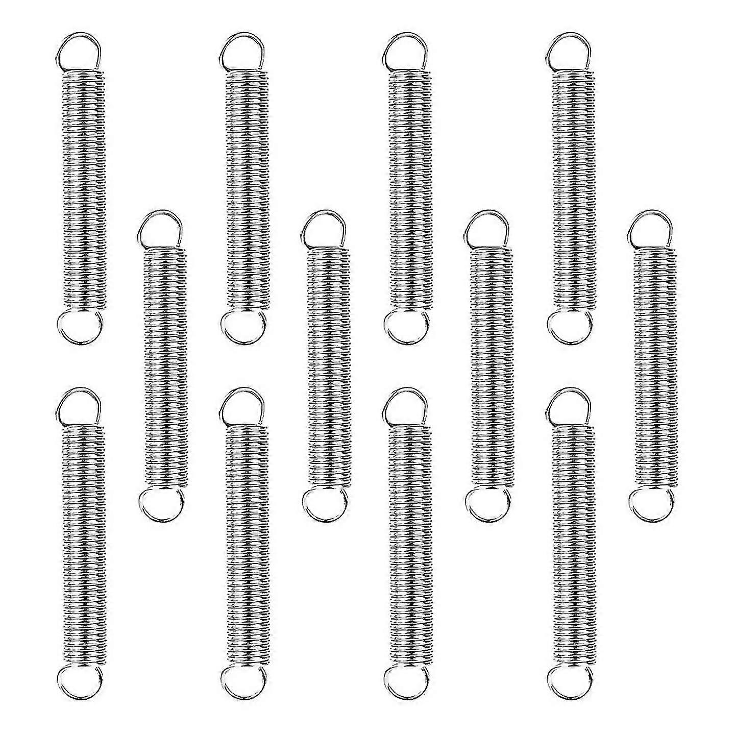 For 12pcs Extension Spring Hook Ends Construction Tension Springs