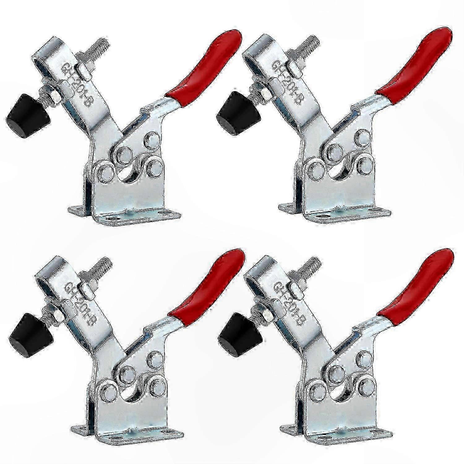 4-Piece Horizontal Lever Clamps Quick Release Toggle Clamps for Workbench Tooling