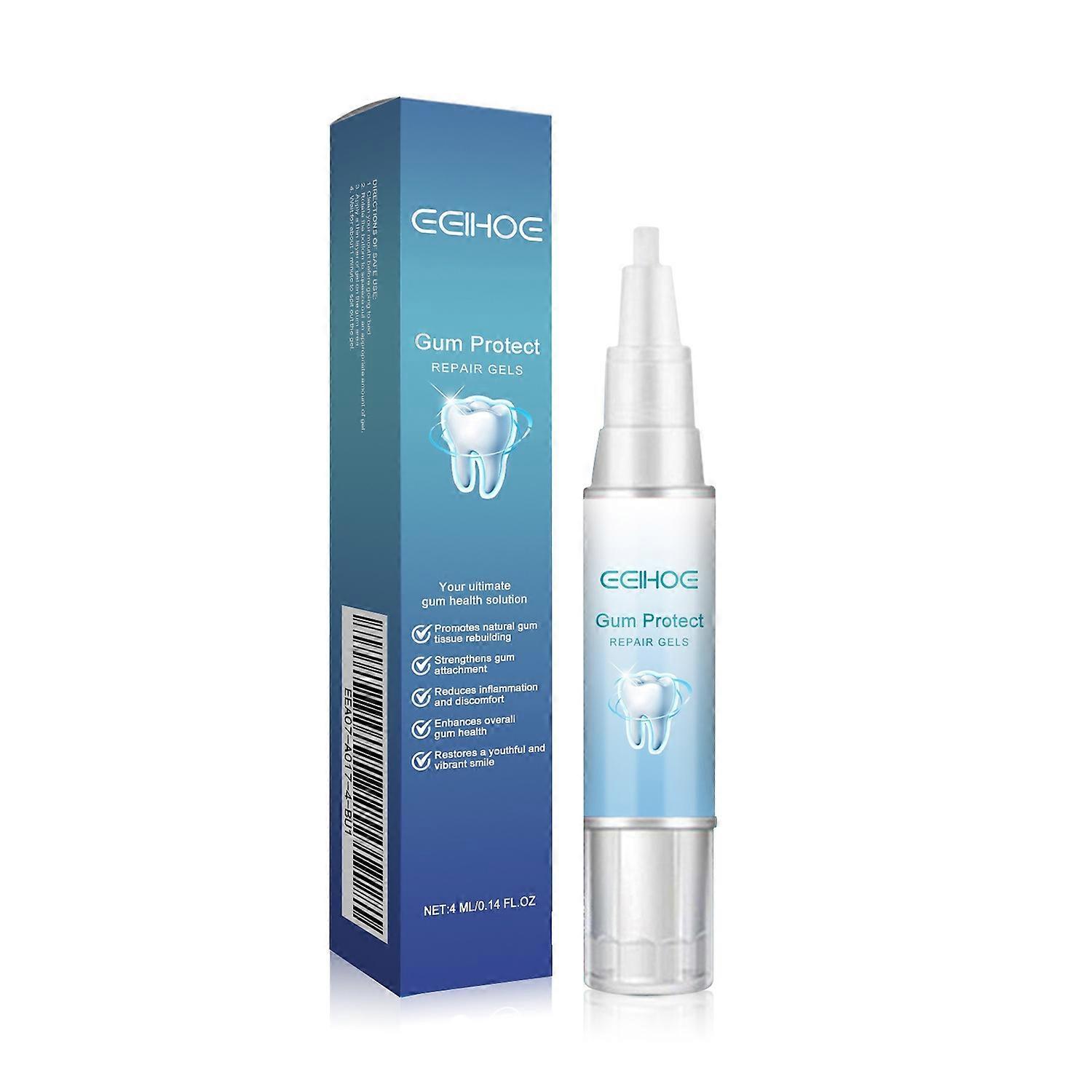 1-6x EELHOE Gum Protect Repair Gels 4ml Denti Delicati Macchia Rimozione Placca Gengive Salute Respirazione Rinfrescare