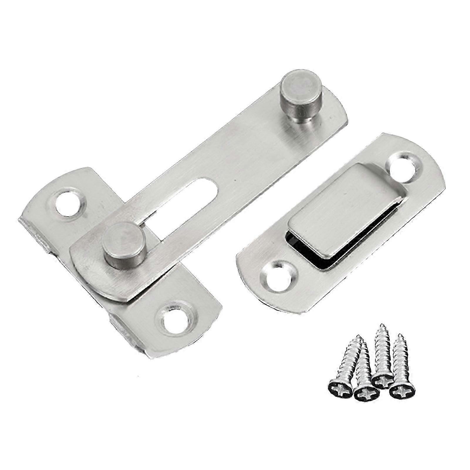 ドアラッチロック ステンレススチール ボルトロック 3インチ ハードウェア ホームセキュリティゲート用 5個