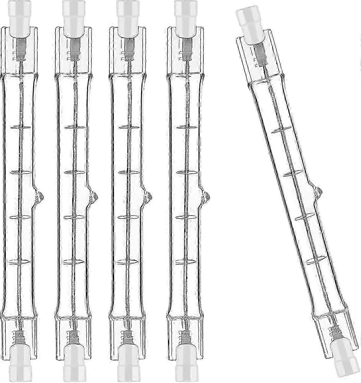 Lot de 5 ampoules halogènes R7S 300 W 118 mm avec tige à intensité variable 230 V