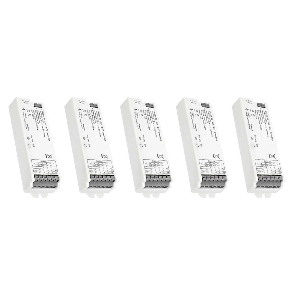 5X LM052 ZigBee 3.0 LED Strip Controller DC12-24V RGB CCT RGBW 5In1 Dimmable Compatible with Smart L