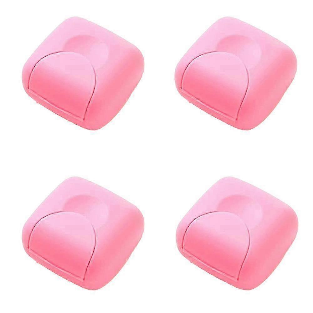 4 Pcs Portable Candy Color Soap Container Case Box Holder Organizer...