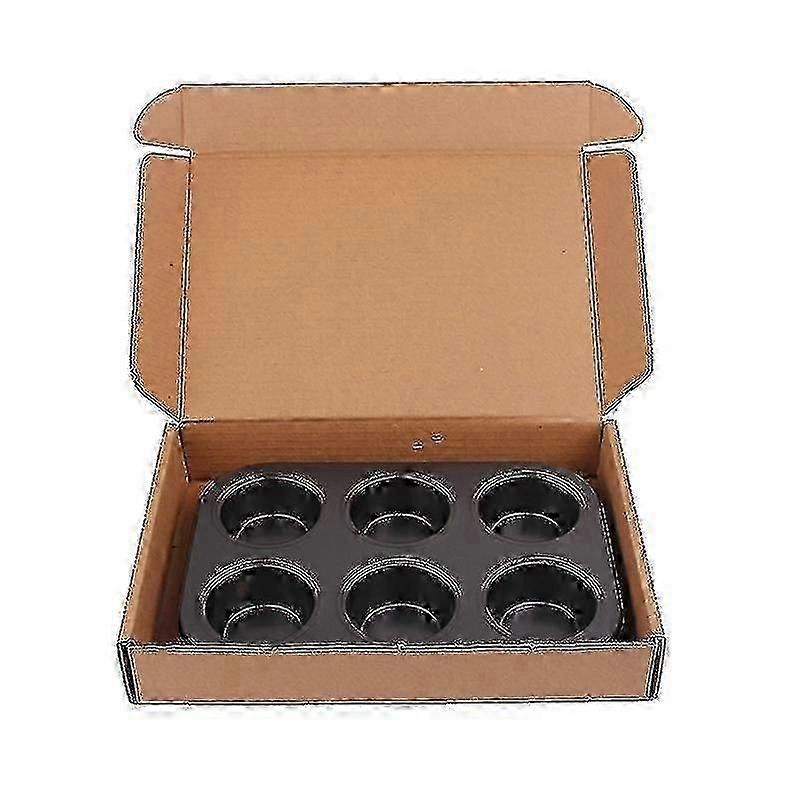 Deep Sturdy Muffin Fairy Cake 6 Cup Non Stick Baking Tray Tin For Y...