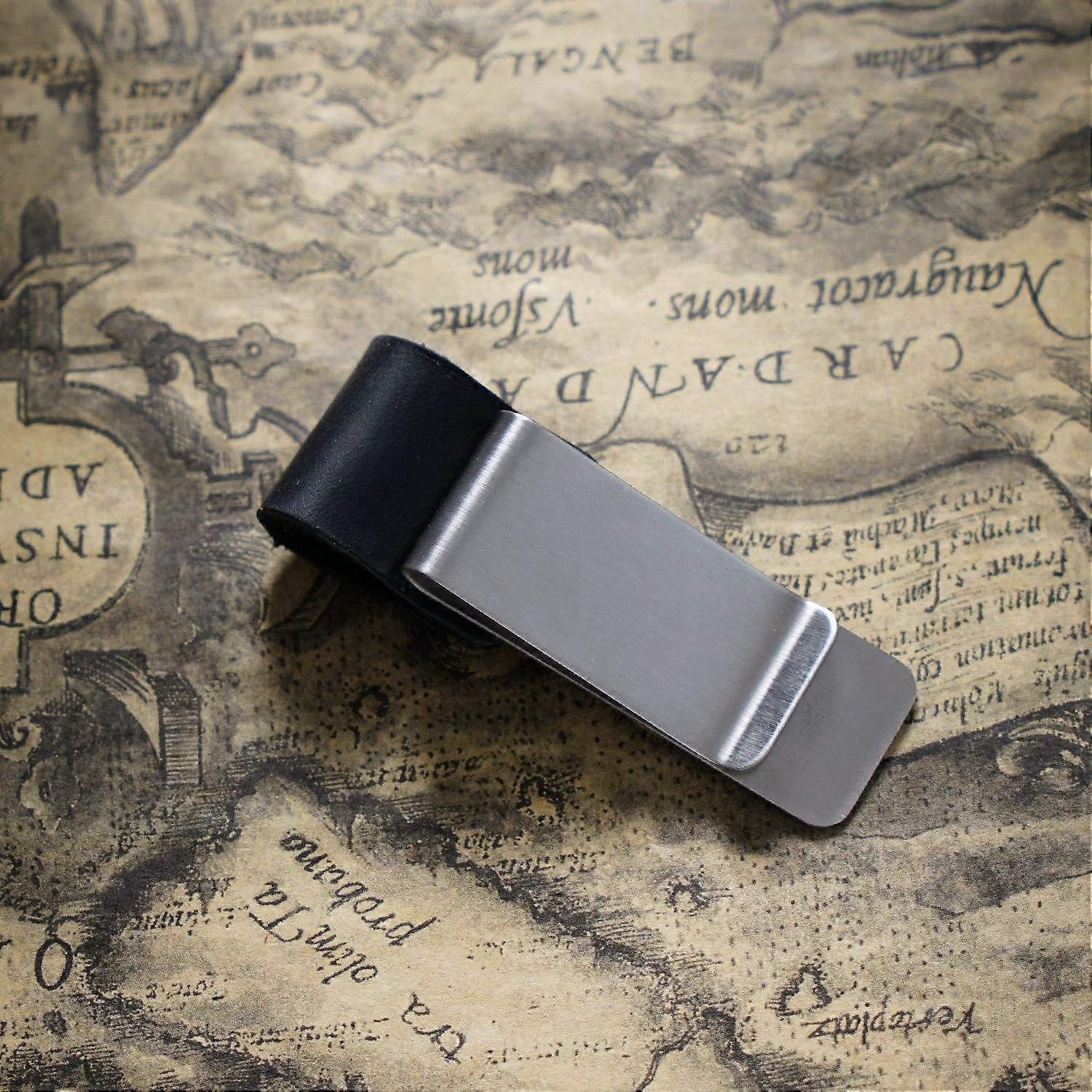 Notebook Leather Pen Clip ,Style: Stainless Steel 