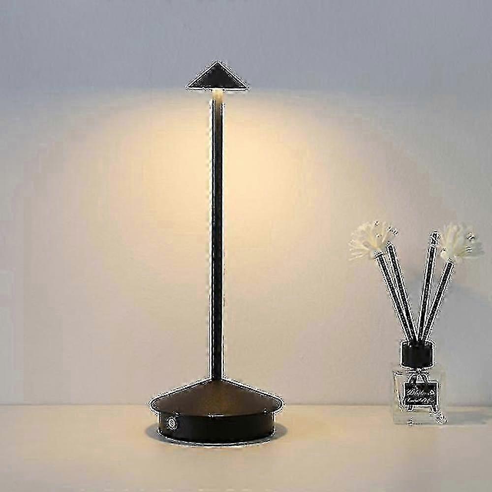 Creative Touch Control Rechargeable LED Table Lamp for Dining, Hotel, Bar, and Coffee Shop Decorative Lighting