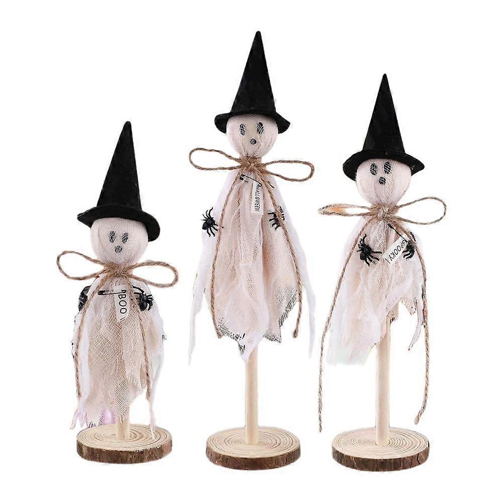 Halloween Witch Decorations Indoor: 3Ct Black Witches With Hat Cute Hallowe