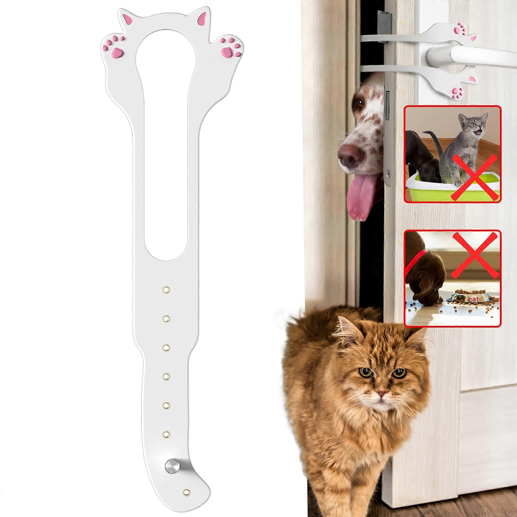 Cat Door Latch Holder 8Size Adjustable Cat Door Stopper, Lets Cats In, No Tool Required, Keeps Dogs Out