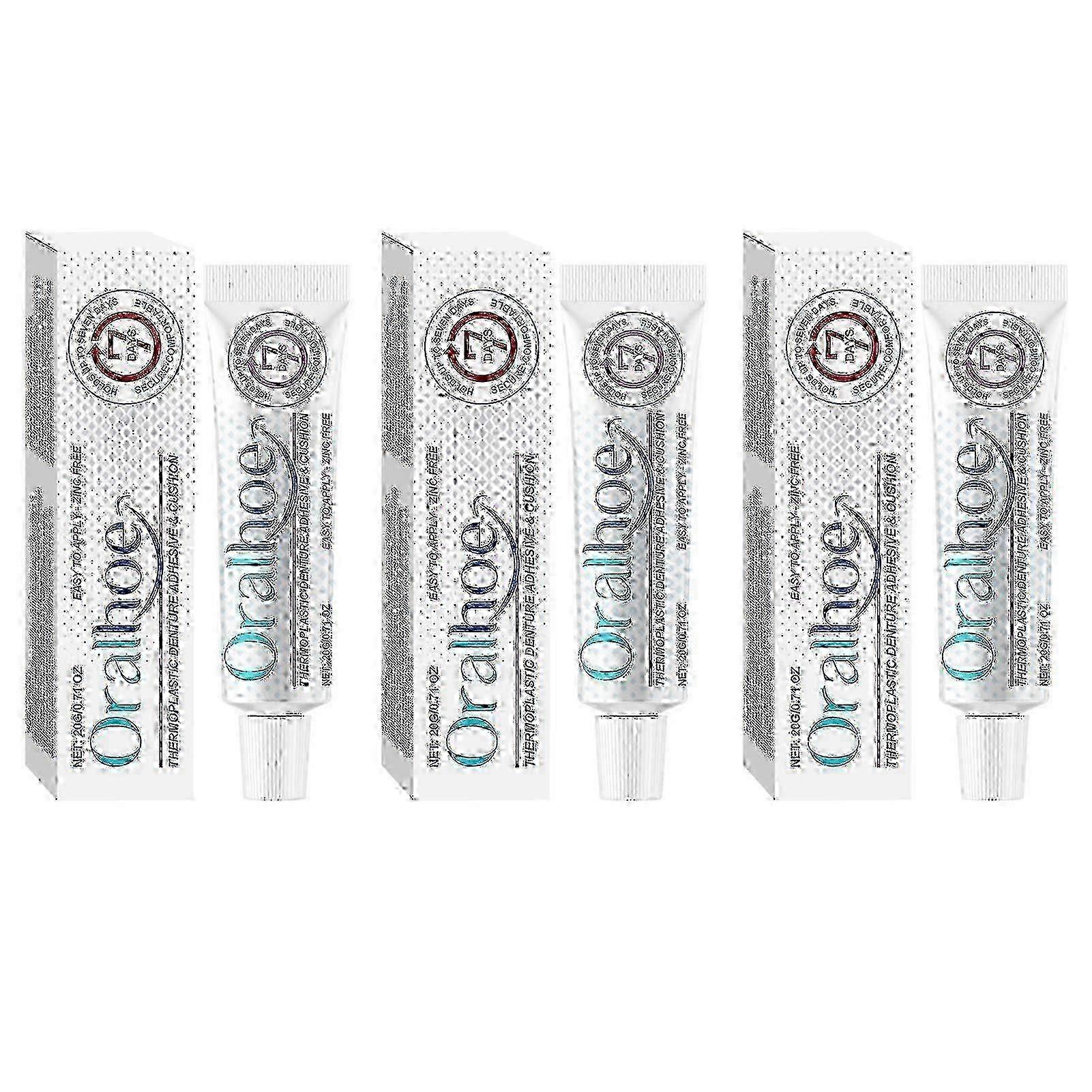 suitable for denture adhesive cream, premium non glue formula for refitting and tightening dentures