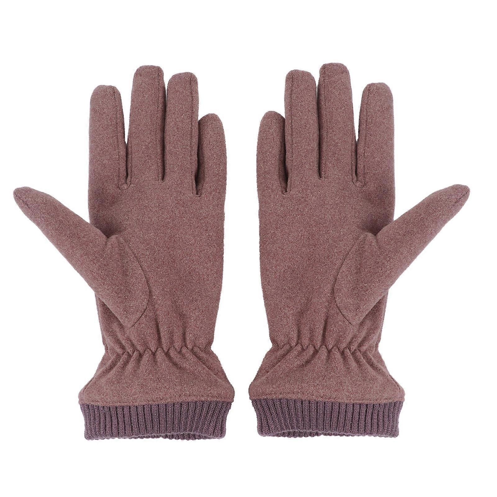Warm Mitten Women Gloves for Winter Use 1Pair Double-Layers Thicken Gloves