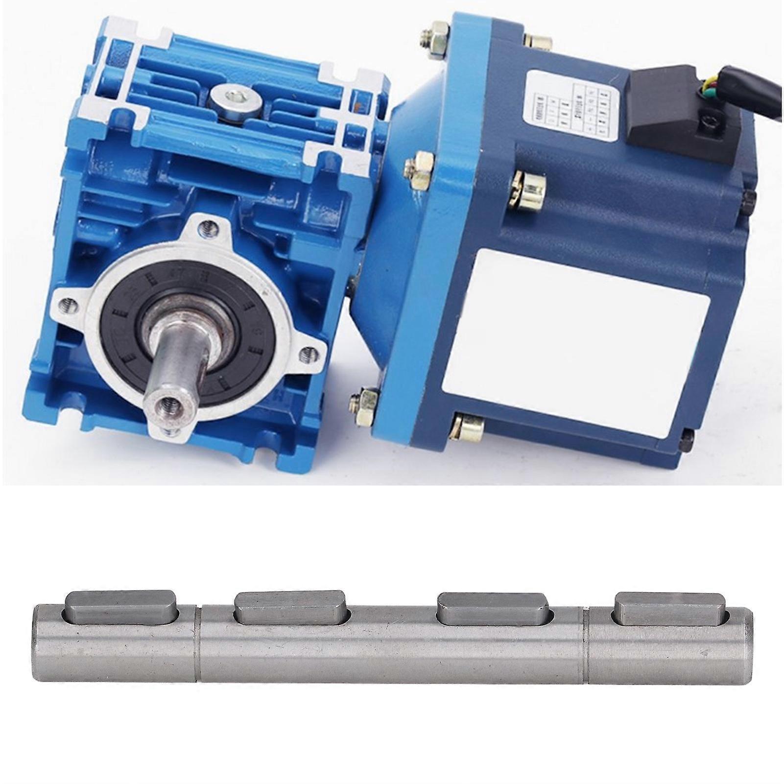 Worm Reducer Double Output Shaft 14mm Diameter 128mm Length Large Bearing Capacity Stepper Motor Dual Output Shaft 