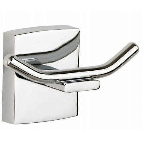 Robe hook, chrome-plated metal, adhesive, no-drill technology????