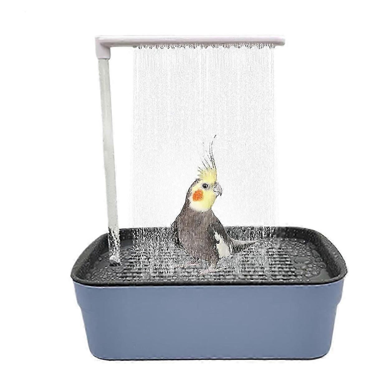 Bird Shower Tub Parrot Automatic Bath Pet Circulating Water Bath Tub