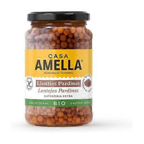 Organic cooked brown lentils 330 g