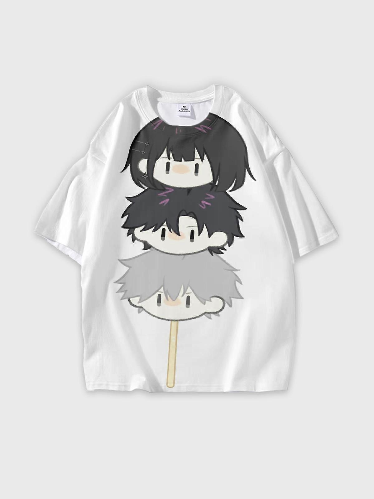 T-Shirt Short Sleeve Round Neck, Summer Casual Loose Graphic Tee, Unisex The Link Click W277