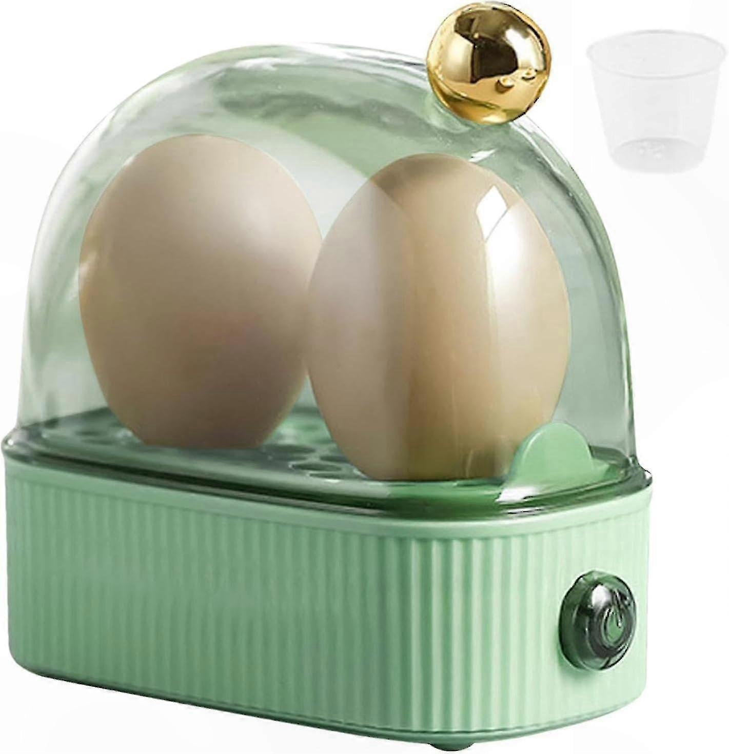 Compact Electric Egg Steamer for Soft, Medium, Hard Boiled Eggs, 2-Egg Capacity Cooker with Multiple Cooking Levels