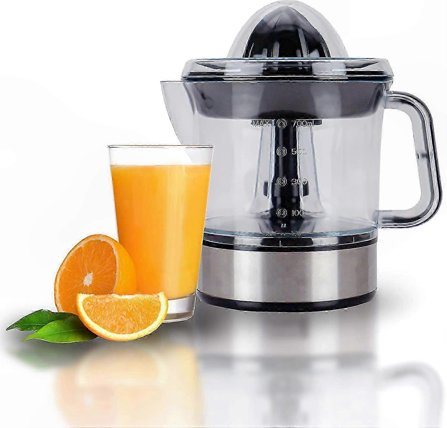 Compact Electric Juicer for Small and Large Citrus Fruits, Interchangeable Cones, Lightweight Healthy Design for Everyday Use