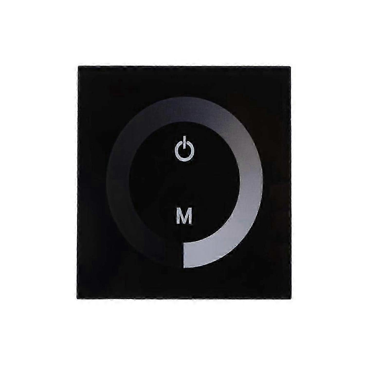 12V-24V Wall Mount Panel Touch Screen Controller LED Strip Dimmer(black)