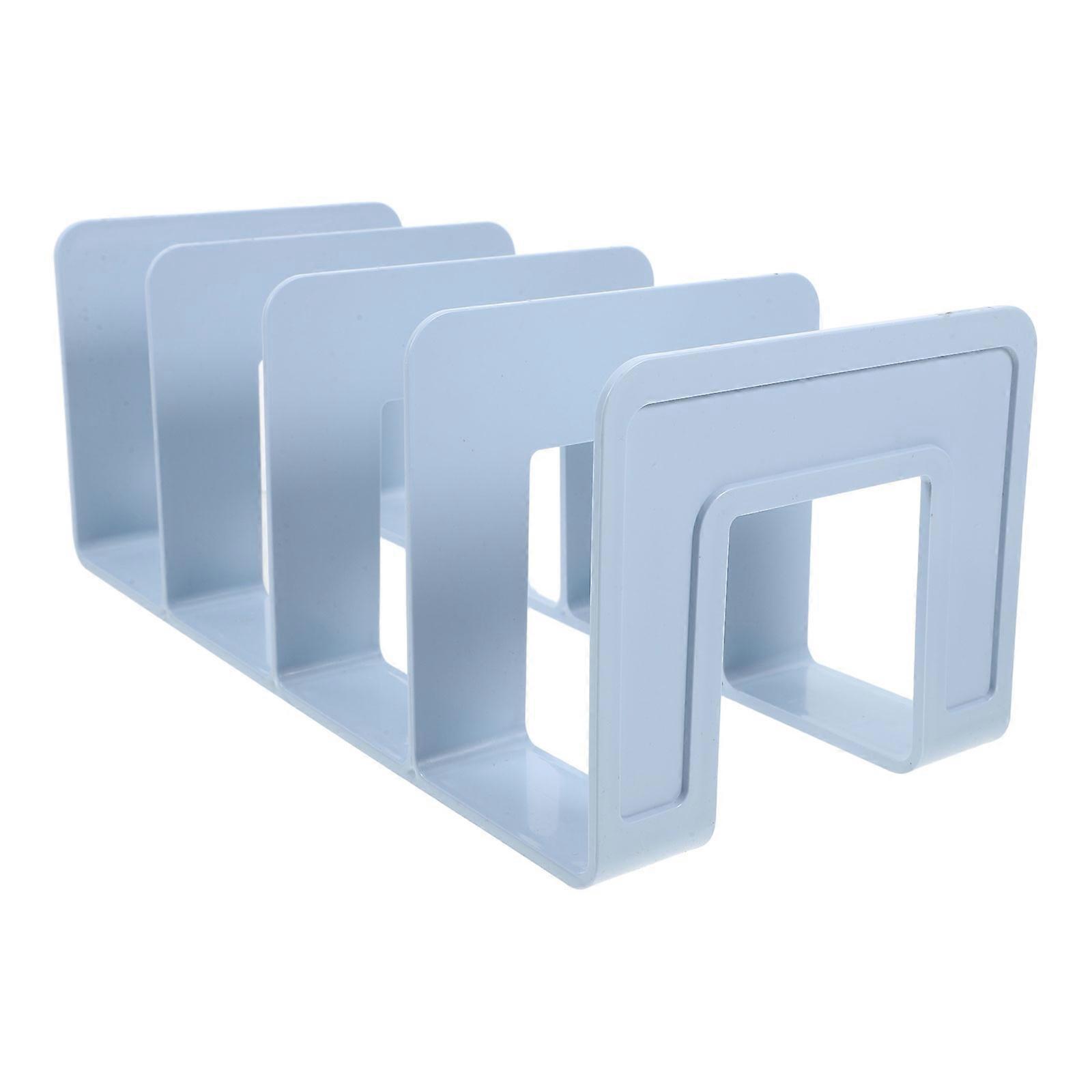 Magazine Rack Storage Book Holder for Shelf with Multicompartment