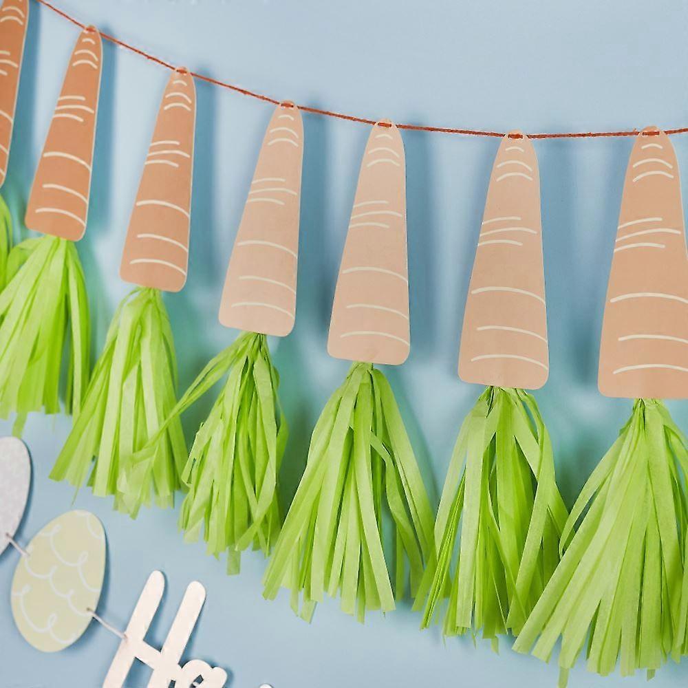 Carrot Tassel Garland | Peter Rabbit Easter 1st Birthday Party Decorations 2m