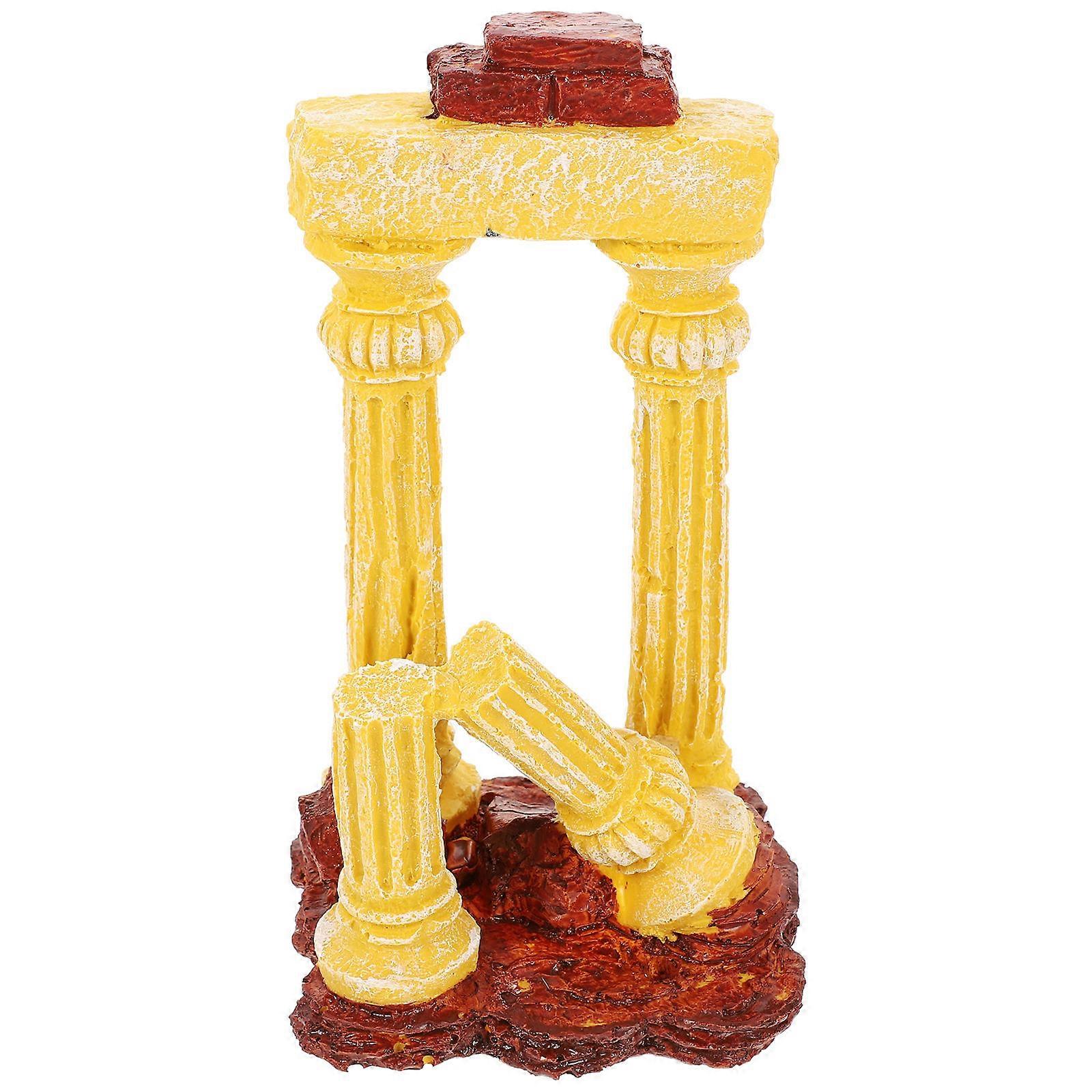 Fish Tank Roman Column Model for Aquarium Landscape Decor