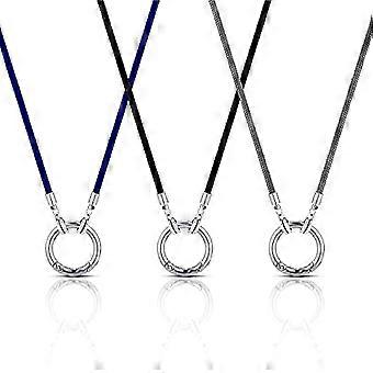 3 Pcs Eyeglass Necklace Holder Ring Glasses Holder Strap Chain Eyeglass Holder Necklace Glasses Necklace Stainless Steel Eyeglass Loop Holder Reading