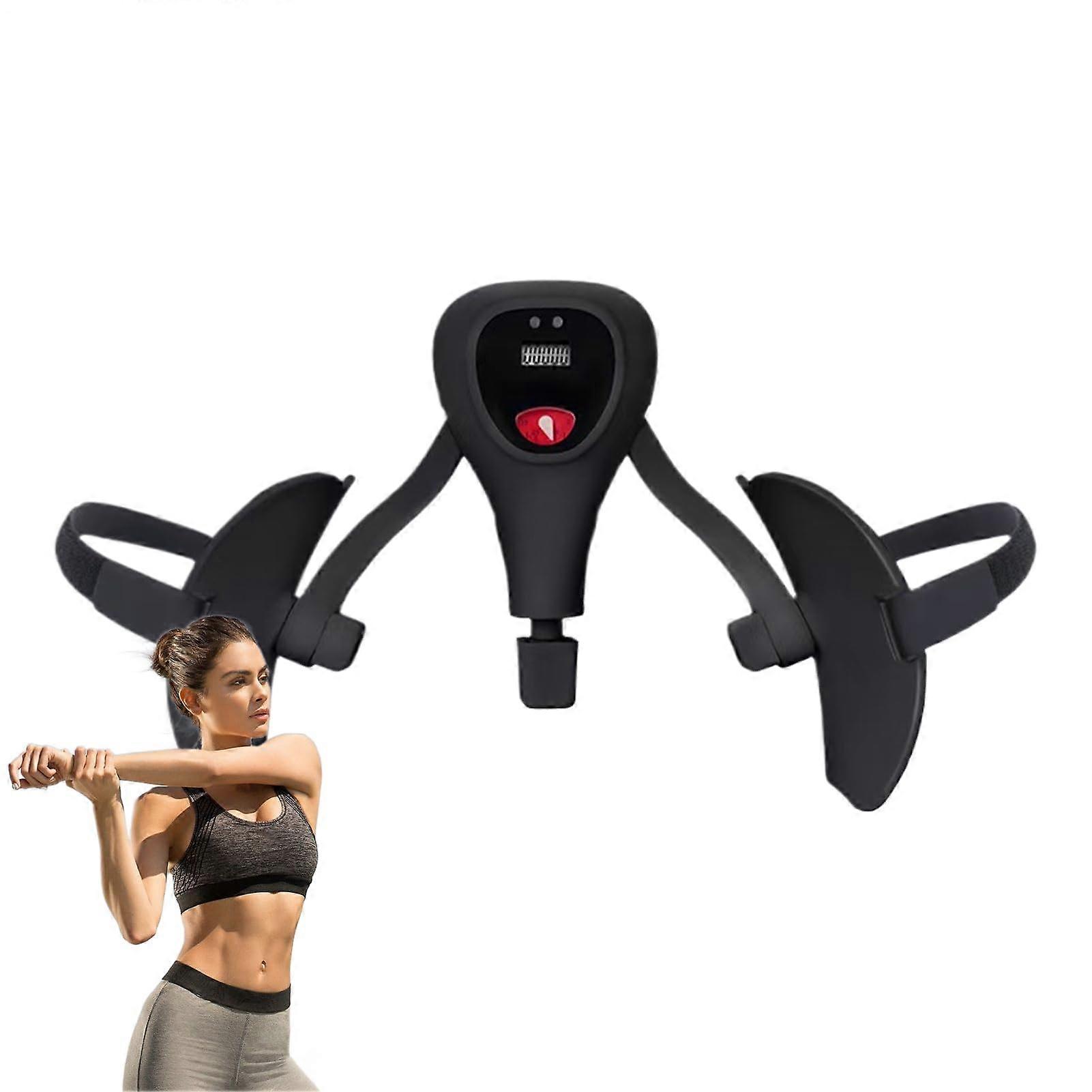 Inner Thigh Exerciser Digital Display Non Slip Adjustable Muscle Strengthener For Home Yoga Floor Exercises Women Men