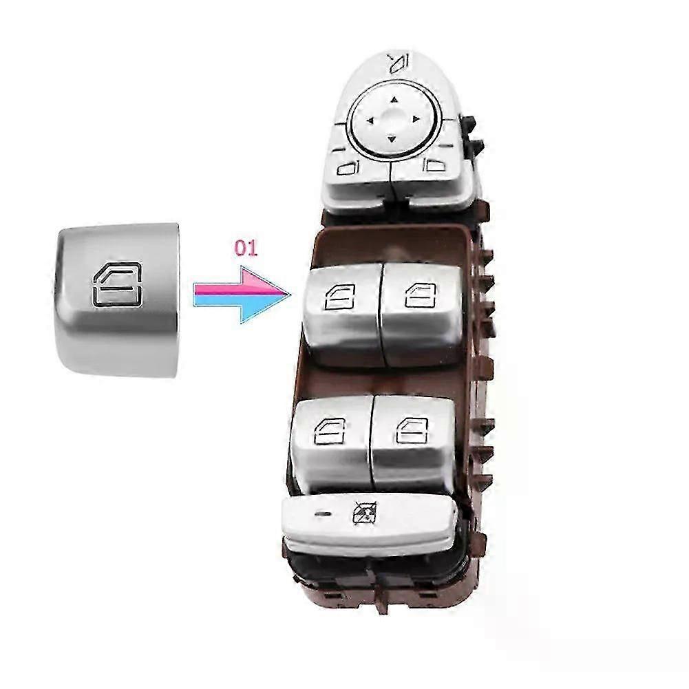 Car Master Window Switch Repair Button Cover Door Glass Control Switch Key Cap Compatible For W205 W253 W213 C E Glc Class