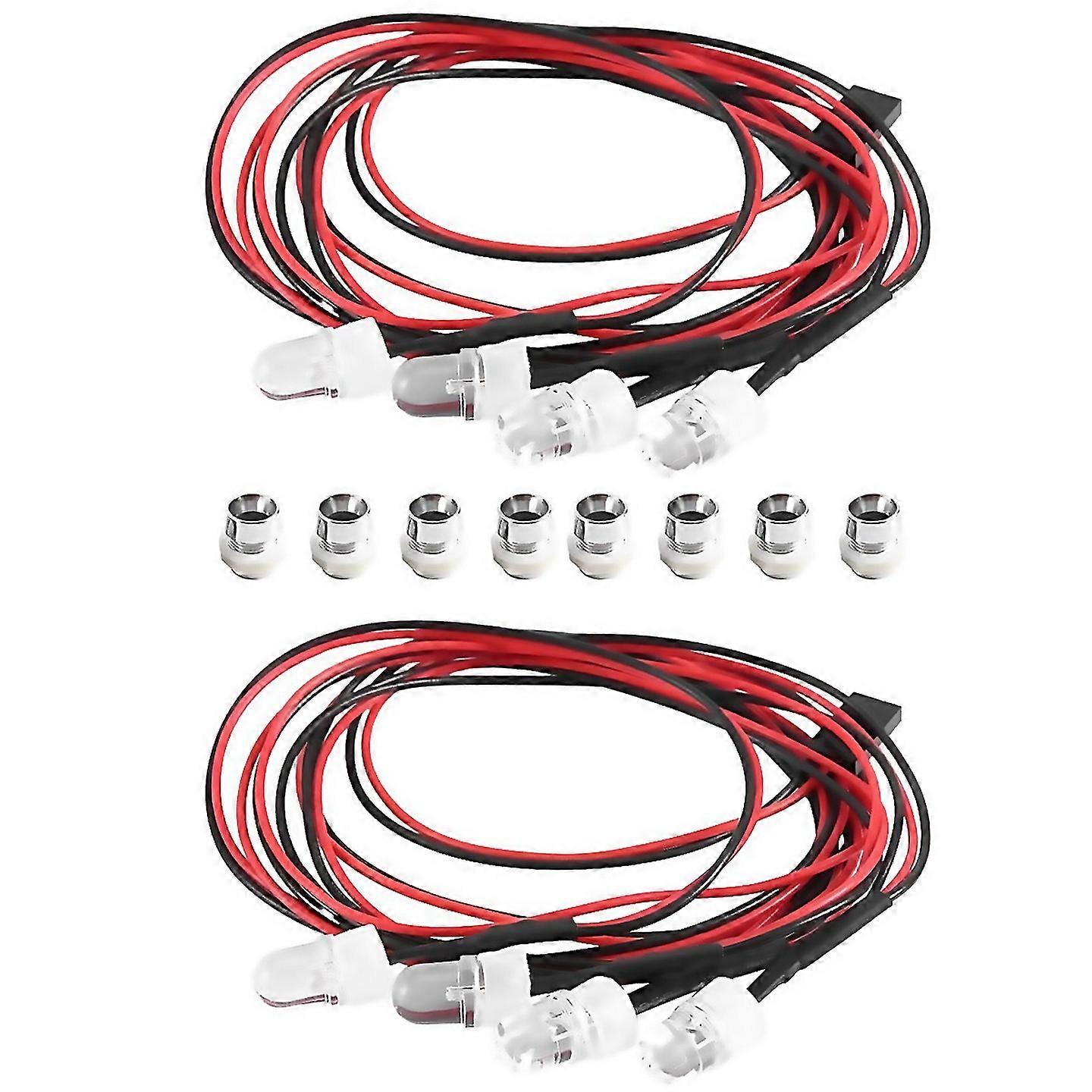 For Rc Car Lights 39v Light Set Headlight 2 2 8mm White Red