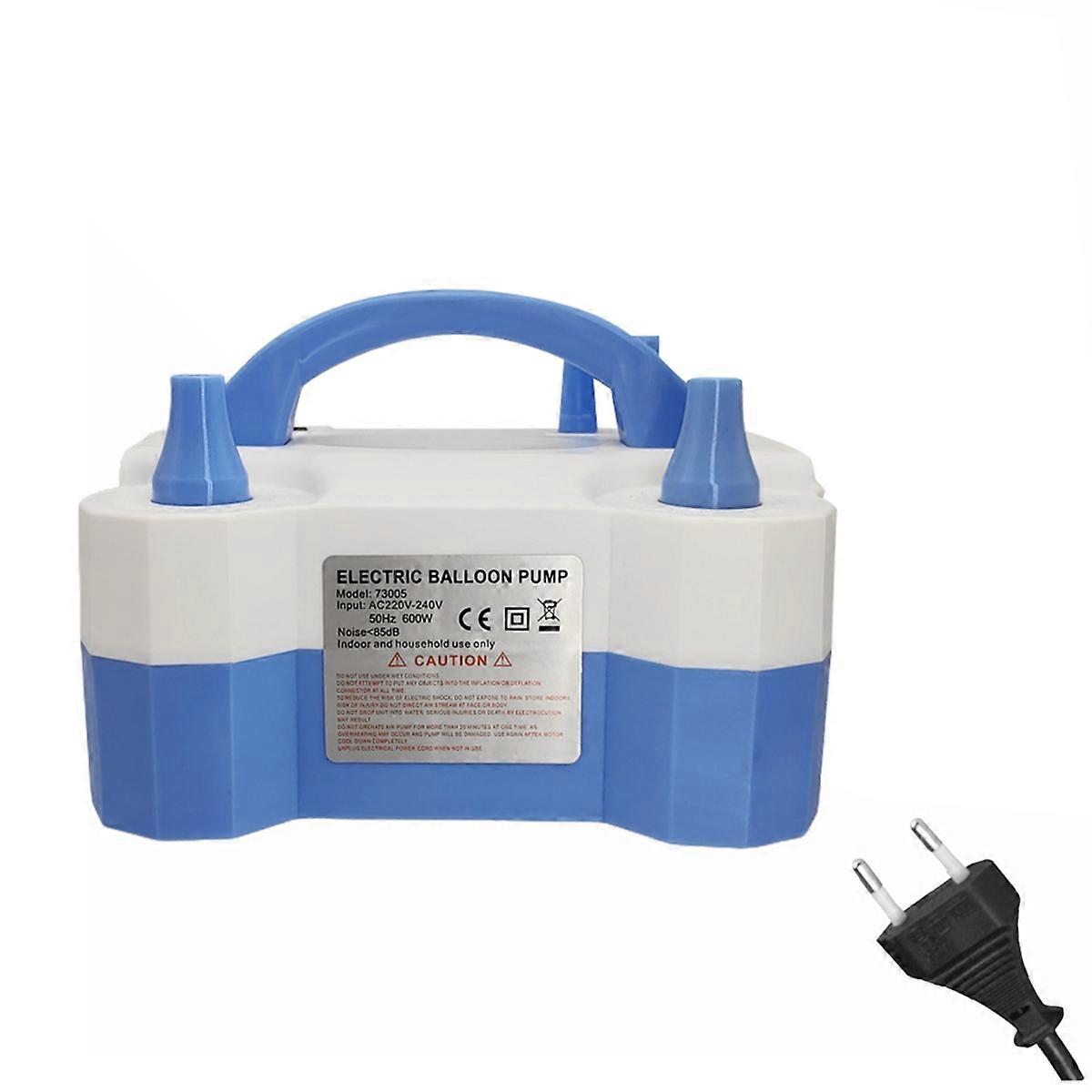 Portable Dual Nozzle Electric Balloon Inflator Blower EU Plug A