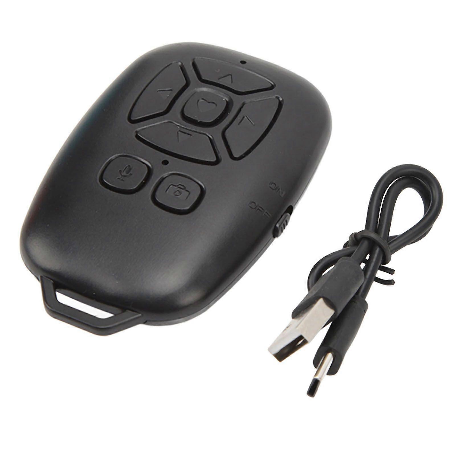 Bluetooth 4.0 Remote Shutter Wireless Camera Remote Control For Selfie Photos Videos Black