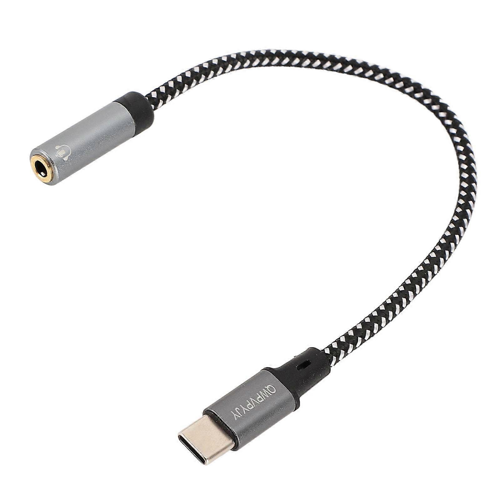 Type C to 3.5mm Jack Adapter Professional Aux Sound Cable Headphone Jack Adapter for Galaxy S24 S23 S22 S21 Ultra
