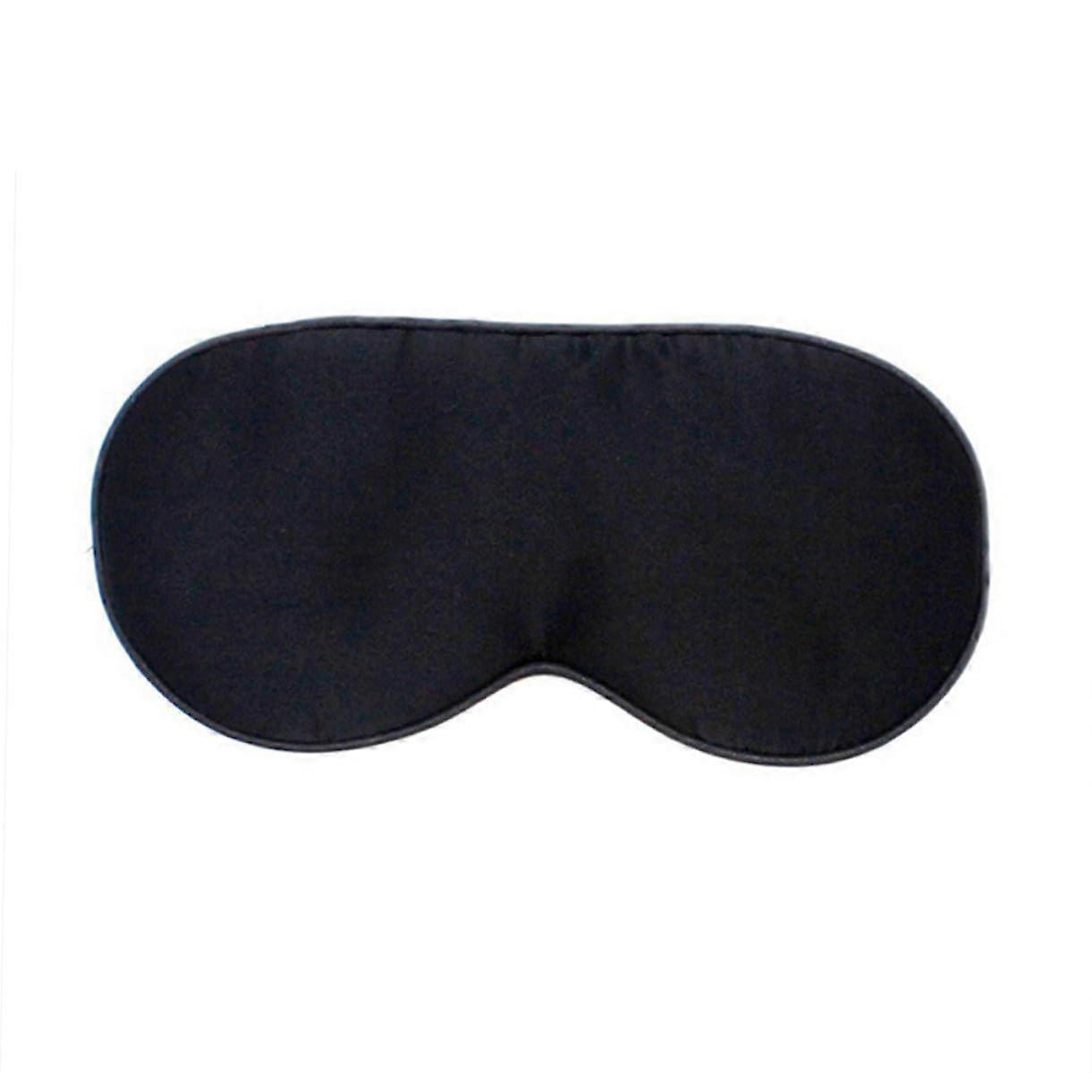 Silk Sleeping Mask With Adjustable Strap Natural Silk Eye Shade Black Light Blocking Eye Mask For Men And Women