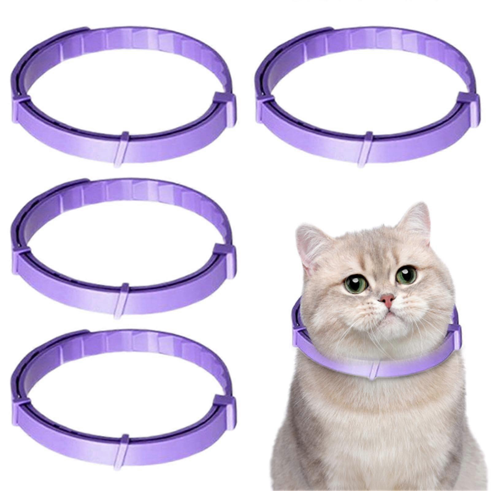AntiStress Cat Collar Adjustable Calming Pet Collar For Cats Separation Anxiety Collar 4X AntiStress Collar