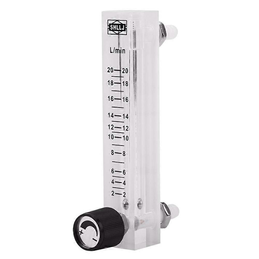 Gas Flow Meter 220 LPM LZQ7 With Control Valve For Oxygen Air Gas Measurement